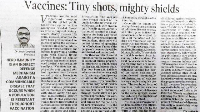 Vaccines: Tiny shots, mighty shields